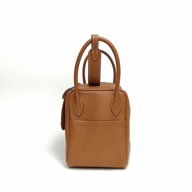 HERMES Lindy26金棕色TC皮B刻銀扣肩背包-1