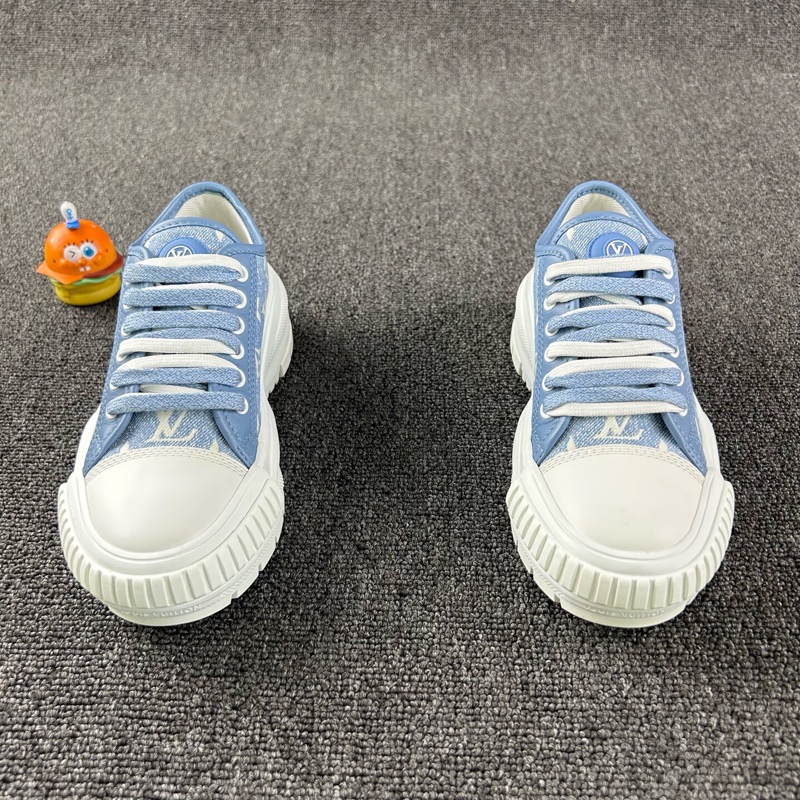 Louis Vuitton路易威登藍色老花板鞋 尺碼:35 碼🧡-1