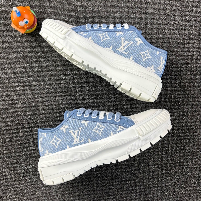 Louis Vuitton路易威登藍色老花板鞋 尺碼:35 碼🧡-3