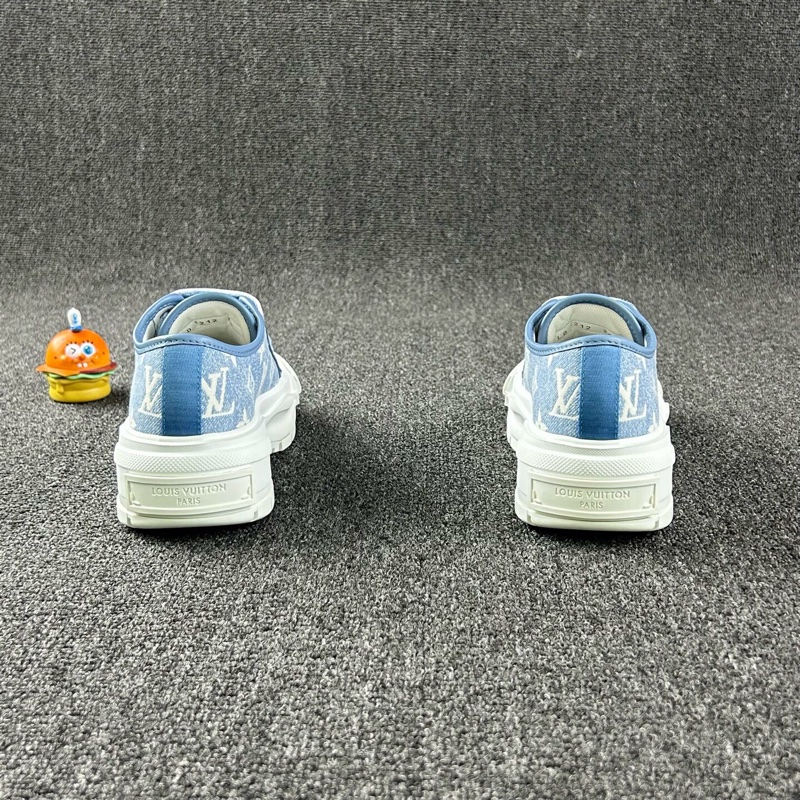 Louis Vuitton路易威登藍色老花板鞋 尺碼:35 碼🧡-4