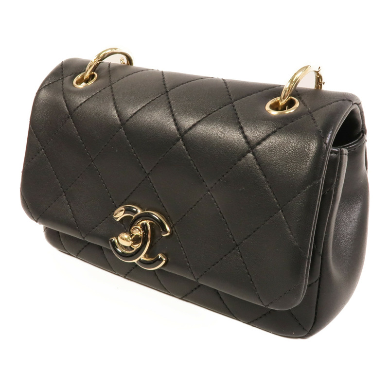 CHANEL 羊皮皮革Chain Shoulder肩背袋-2