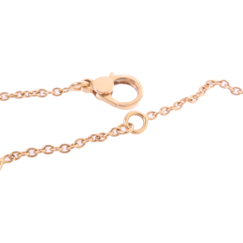HERMES 18K玫瑰金Finesse Pendant鑽石項鍊-5