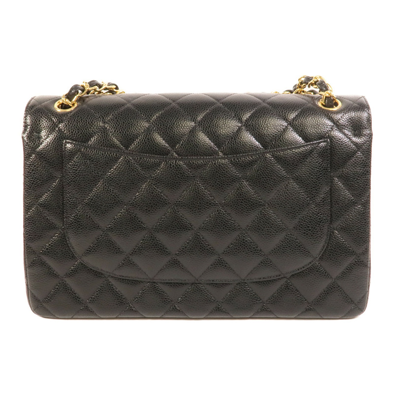 CHANEL 牛皮皮革Large Classic鏈帶肩背袋-1