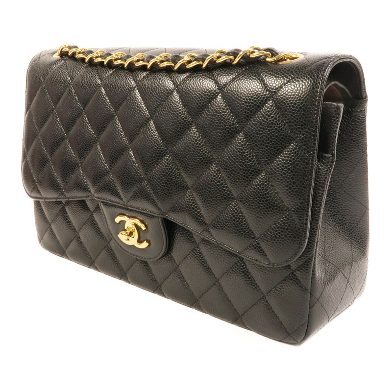 CHANEL 牛皮皮革Large Classic鏈帶肩背袋-2