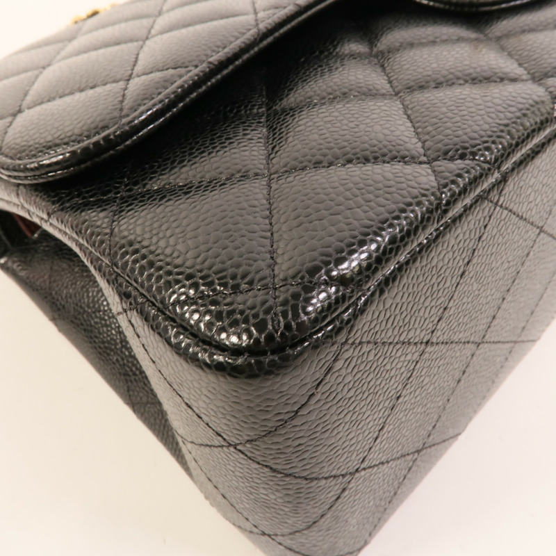 CHANEL 牛皮皮革Large Classic鏈帶肩背袋-10