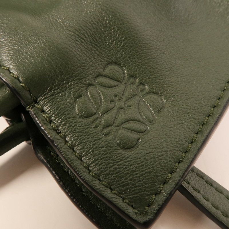 LOEWE 羊皮皮革Flamenco Clutch肩背袋-6