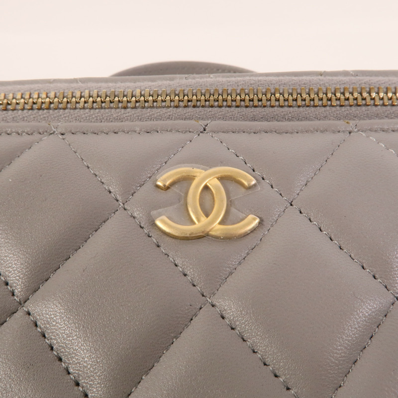 CHANEL 羊皮皮革Top Handle Vanity Case手挽肩背兩用袋-8