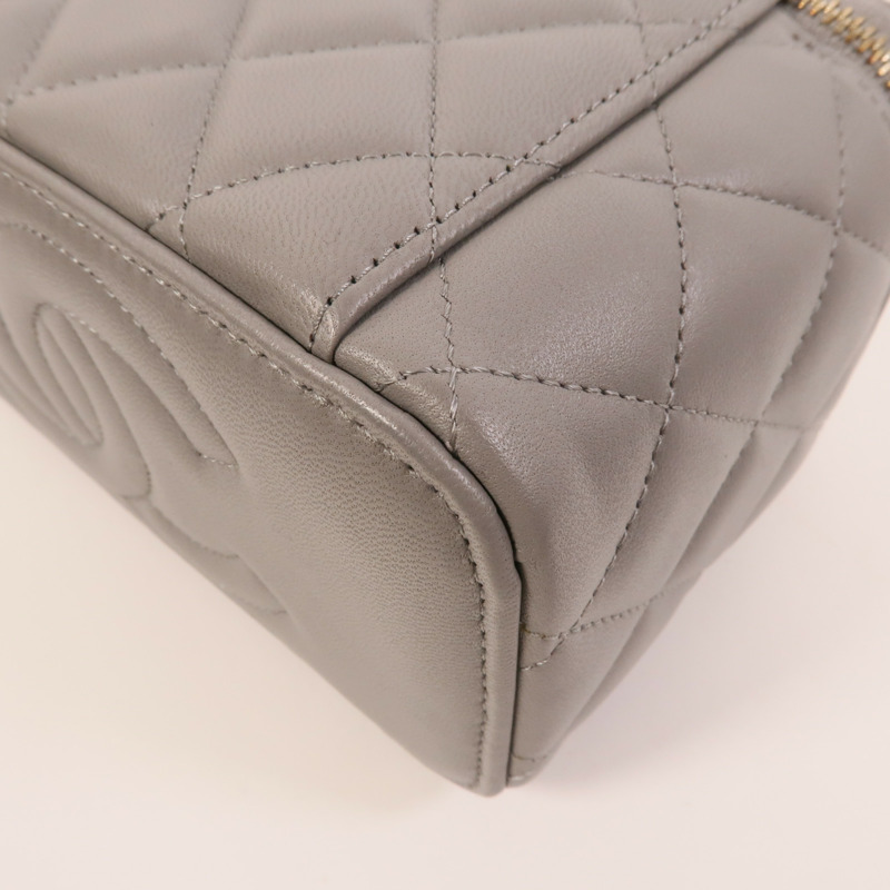 CHANEL 羊皮皮革Top Handle Vanity Case手挽肩背兩用袋-15