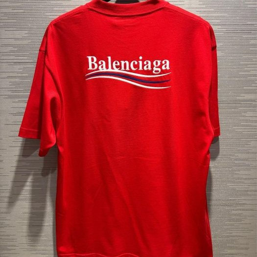 💎Han's house精品服飾💎Balenciaga 巴黎世家 可樂 短 T 紅  男女共穿原價22200-1