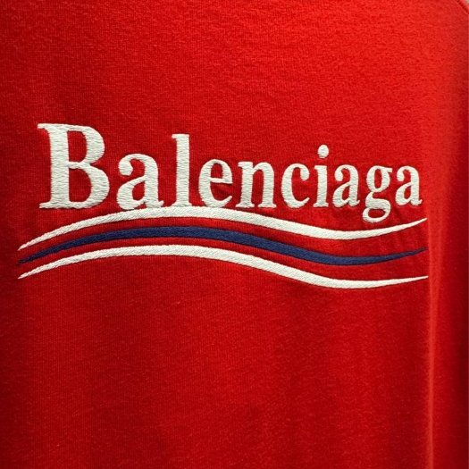 💎Han's house精品服飾💎Balenciaga 巴黎世家 可樂 短 T 紅  男女共穿原價22200-5