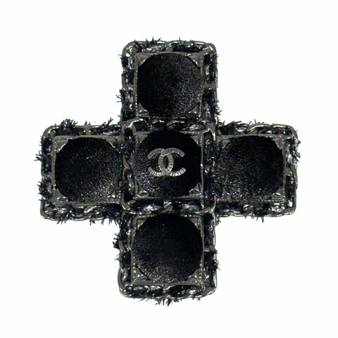 CHANEL CC 十字架 胸針