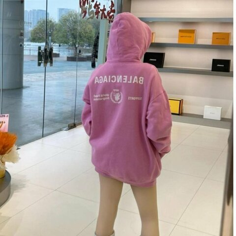 💎Han's house精品服飾💎Balenciaga 巴黎世家 雙面 LOGO 帽T 寬版 男女共穿 葡萄牙製 現貨 XS 原價36900