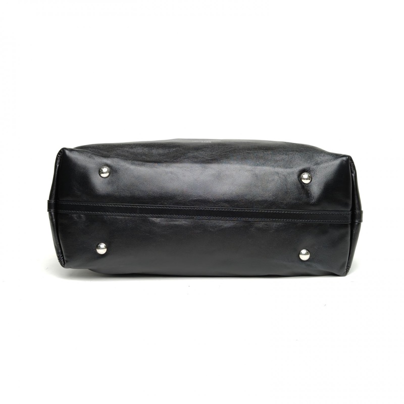 LOUIS VUITTON CARRYALLDark中號黑色羊皮銀扣晶片肩背包-3
