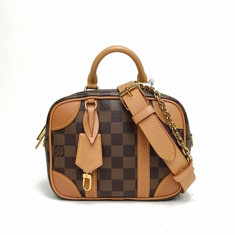 LOUIS VUITTON VALISETTE手提箱BB棕色棋盤格PVC晶片