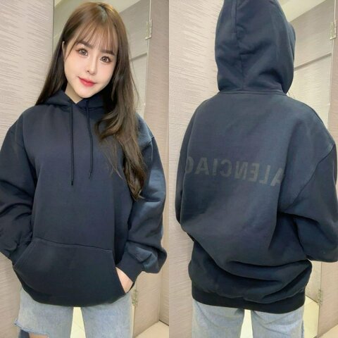 💎Han's house精品服飾💎Balenciaga 巴黎世家 LOGO 連帽 衛衣 寬版 男女共穿 現貨 XS 原價33000