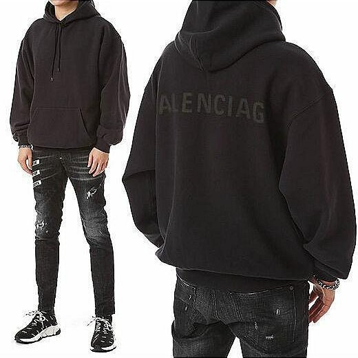 💎Han's house精品服飾💎Balenciaga 巴黎世家 LOGO 連帽 衛衣 寬版 男女共穿 現貨 XS 原價33000-6
