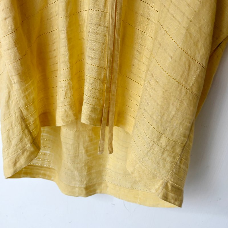 M號 ::Loro Piana:: Cotton minidress 鵝黃色純棉長袖短洋裝 休閒度假洋裝-13
