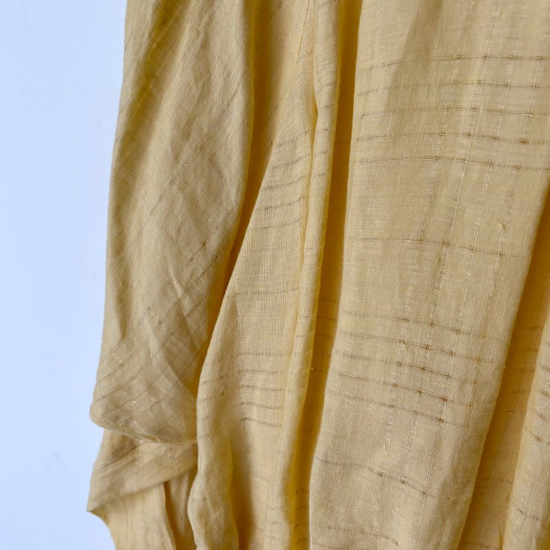 M號 ::Loro Piana:: Cotton minidress 鵝黃色純棉長袖短洋裝 休閒度假洋裝-18