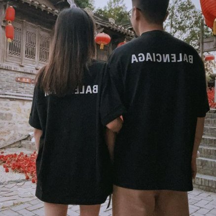 💎Han's house精品服飾💎Balenciaga 巴黎世家 雙面 短 T 寬版 黑 現貨 XXS 原價22200-6