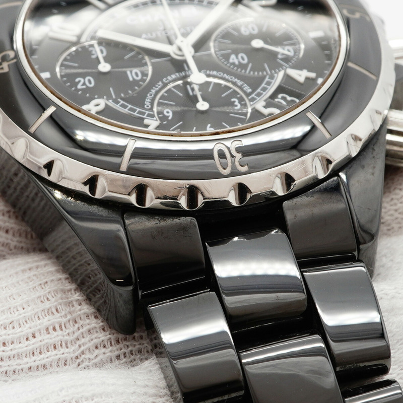 香奈兒 J12 Chrono H0940 黑色錶盤男士腕錶-6