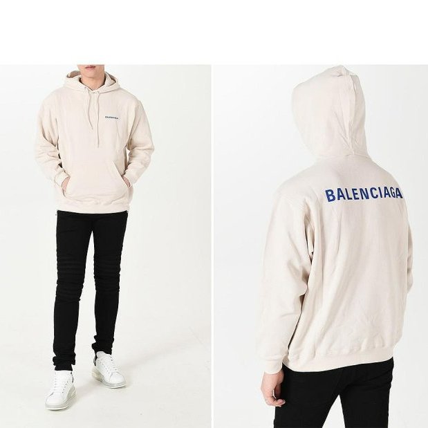 💎Han's house精品服飾💎Balenciaga 巴黎世家 LOGO 帽T 寬版 男女共穿 葡萄牙製 現貨 L  原價29800-5
