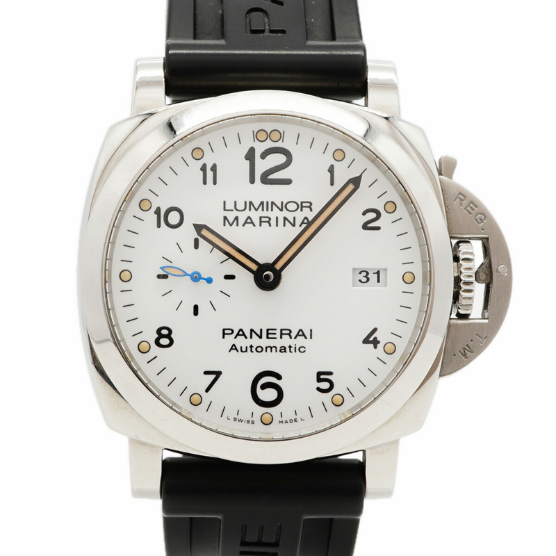 沛納海 Luminor Marina 1950 PAM01499 白色錶盤男士腕錶-0