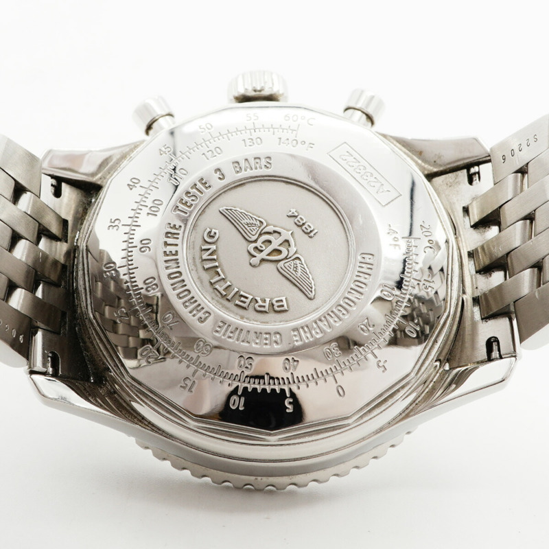 百年靈 Navitimer A23322 銀色錶盤男士腕錶-4