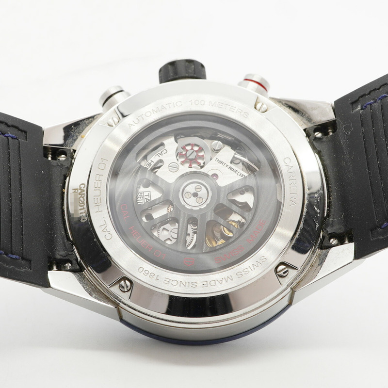 TAG Heuer 豪雅卡萊拉 CAR201T 男士鏤空錶盤腕錶-4