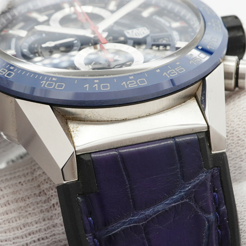 TAG Heuer 豪雅卡萊拉 CAR201T 男士鏤空錶盤腕錶-5