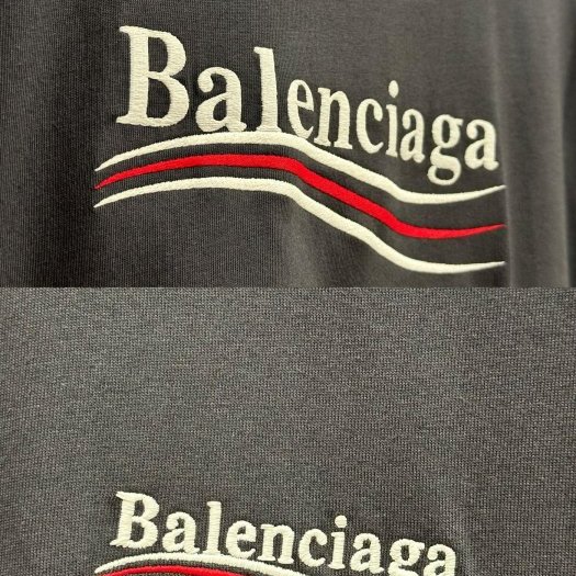 💎Han's house精品服飾💎Balenciaga 巴黎世家 可樂 刺繡 LOGO 短 T 寬版 男女共穿 現貨  原價22200-3