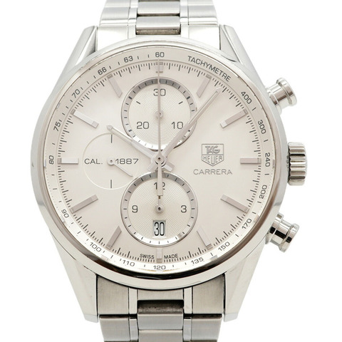 TAG Heuer 豪雅卡萊拉系列 CAR2111 銀色錶盤男士腕錶