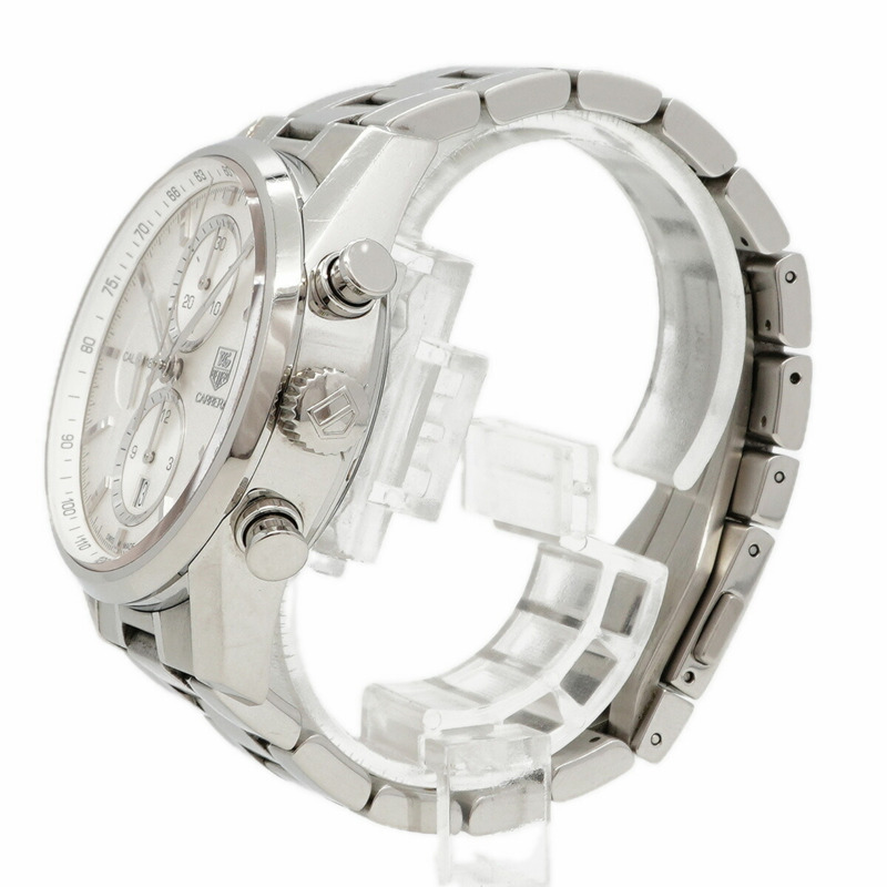 TAG Heuer 豪雅卡萊拉系列 CAR2111 銀色錶盤男士腕錶-1
