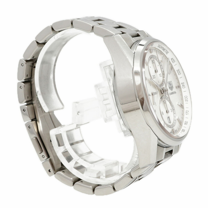 TAG Heuer 豪雅卡萊拉系列 CAR2111 銀色錶盤男士腕錶-2