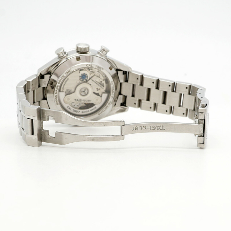 TAG Heuer 豪雅卡萊拉系列 CAR2111 銀色錶盤男士腕錶-3