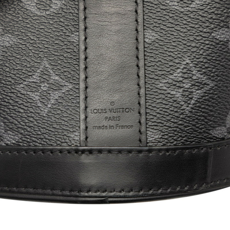 路易威登 Monogram Eclipse 信封手提包/單肩包 黑色灰色皮革 男士 LOUIS VUITTON-4