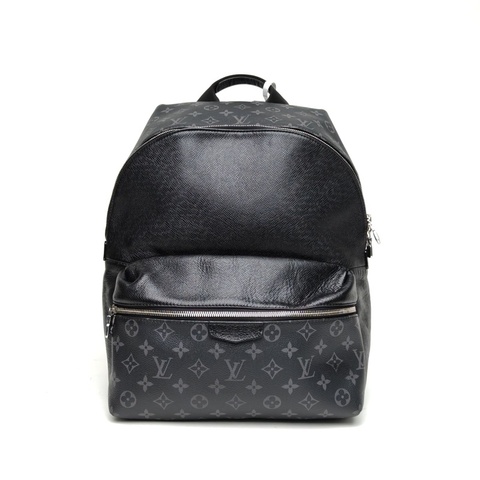 LOUIS VUITTON Discovery雙肩包小號29黑色PVC晶片