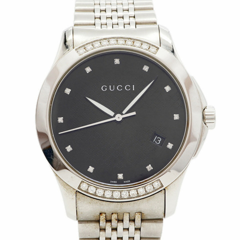 Gucci G-Timeless 126.4 黑色錶盤男士腕錶
