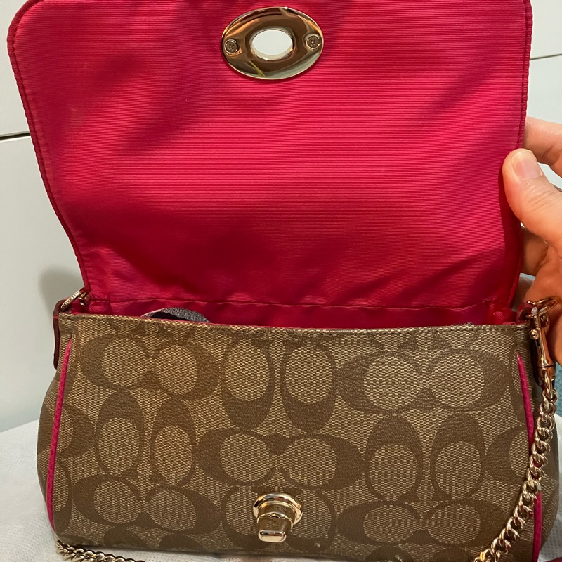 COACH 翻蓋包 斜背 肩背 手提三用-4