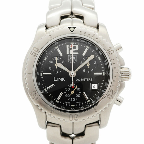 TAG Heuer Link CT1111 黑色錶盤男士腕錶