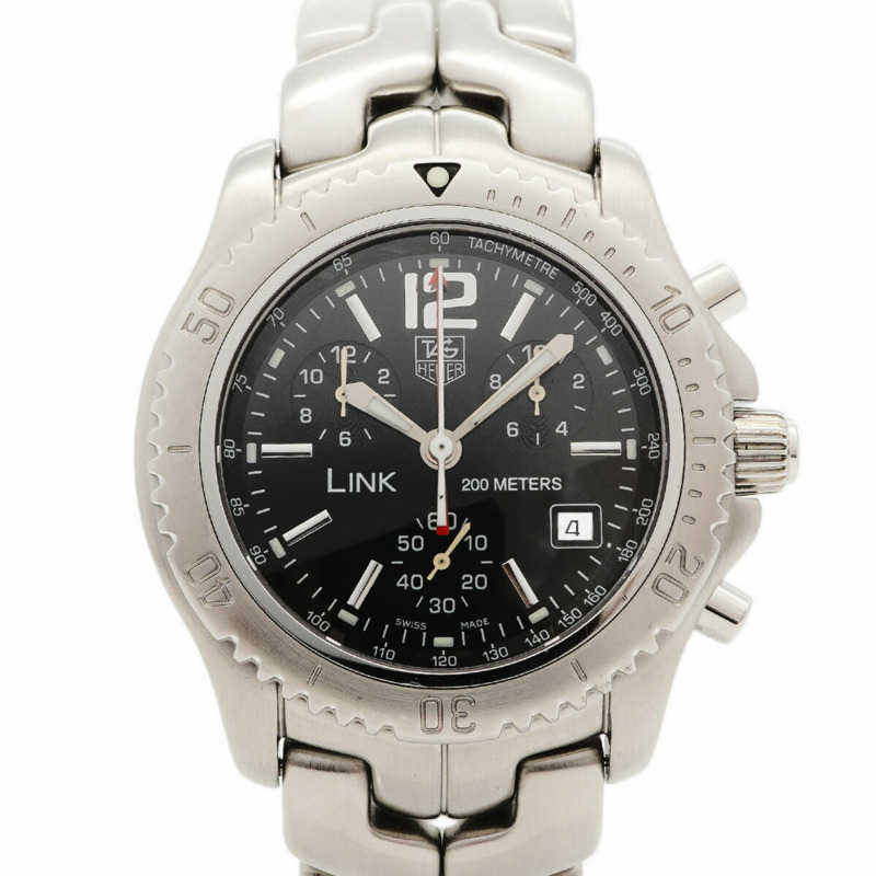 TAG Heuer Link CT1111 黑色錶盤男士腕錶-0