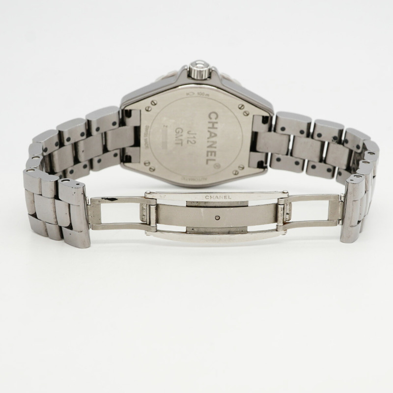 香奈兒 J12 Chromatic GMT H3099 灰色錶盤男士腕錶-3