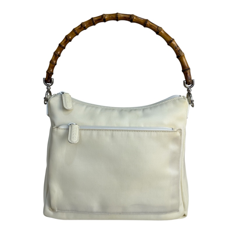 【赫蒂國際精品】 Gucci 米白竹節手提肩背包vintage 二手 中古-4