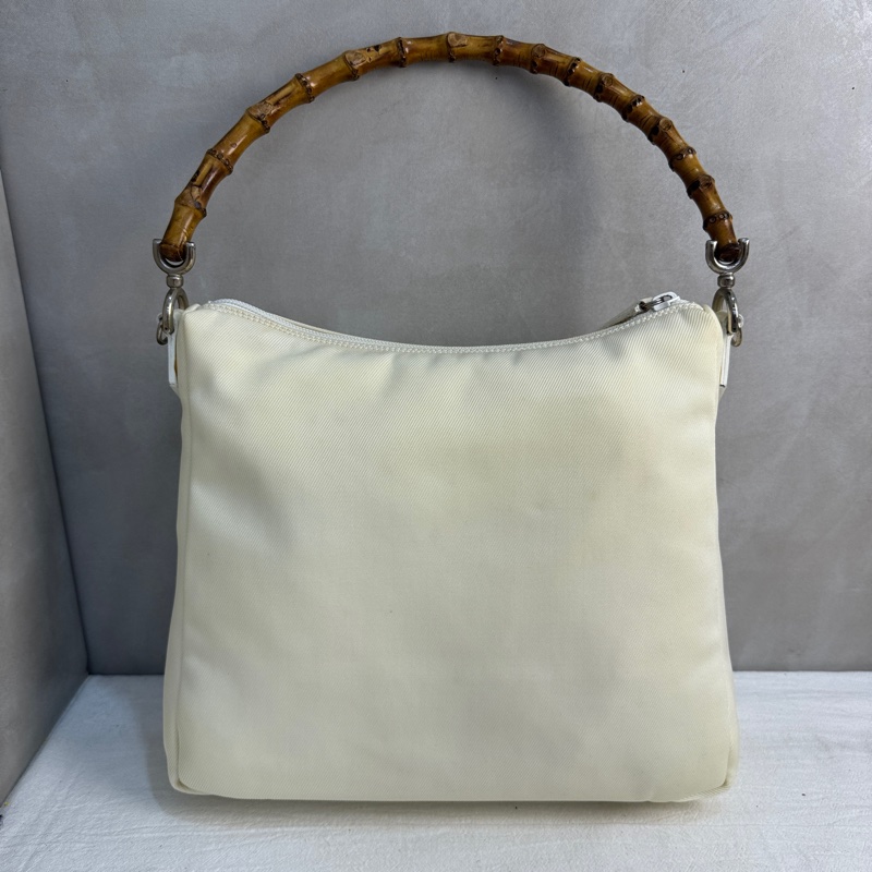 【赫蒂國際精品】 Gucci 米白竹節手提肩背包vintage 二手 中古-5