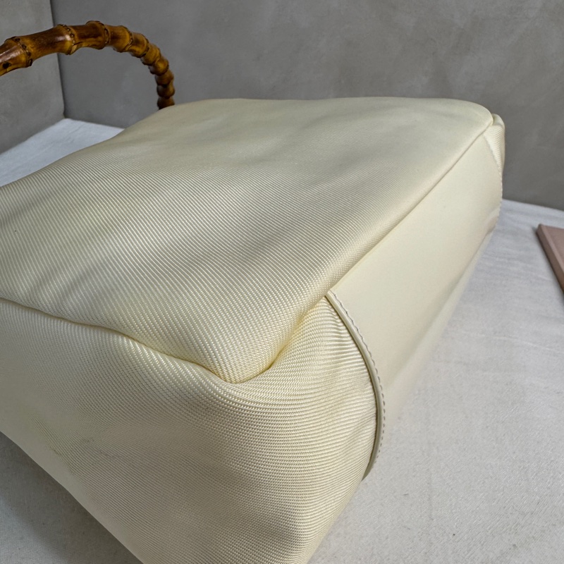 【赫蒂國際精品】 Gucci 米白竹節手提肩背包vintage 二手 中古-12