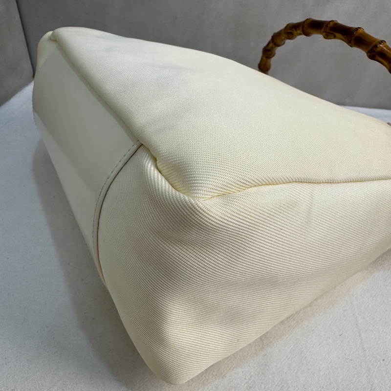 【赫蒂國際精品】 Gucci 米白竹節手提肩背包vintage 二手 中古-13