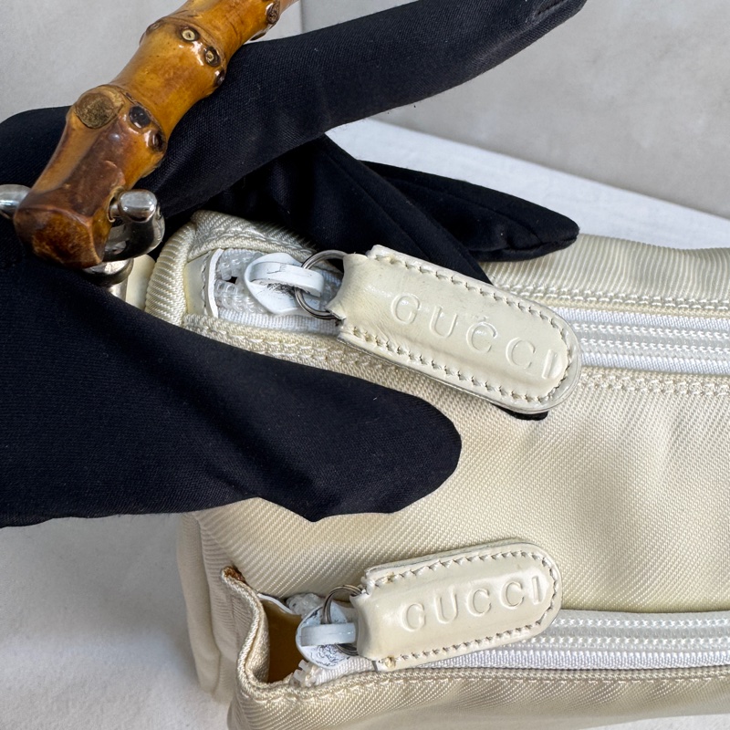 【赫蒂國際精品】 Gucci 米白竹節手提肩背包vintage 二手 中古-19