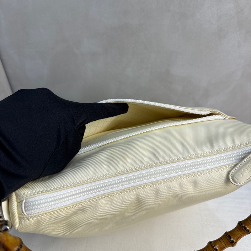 【赫蒂國際精品】 Gucci 米白竹節手提肩背包vintage 二手 中古-22