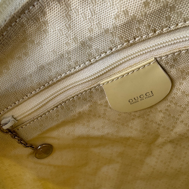 【赫蒂國際精品】 Gucci 米白竹節手提肩背包vintage 二手 中古-24