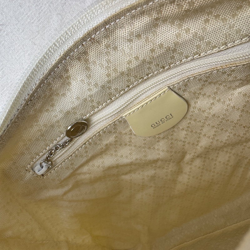 【赫蒂國際精品】 Gucci 米白竹節手提肩背包vintage 二手 中古-25