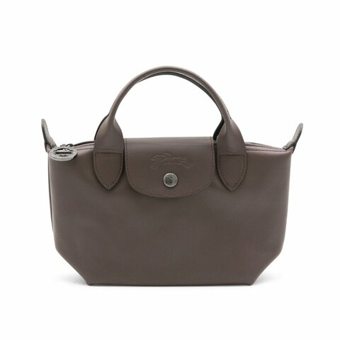 【LONGCHAMP】Le Pliage Xtra XS 牛皮 手提包 肩背包 斜背包 水餃包 深咖啡色 摩卡色 L1500987002